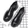 Fashion Summer Men Wedding Leather Shoes Business Men's Casual Shoes Youth British Style Hollow Fashion Breathable Shoes Big Size 38-46