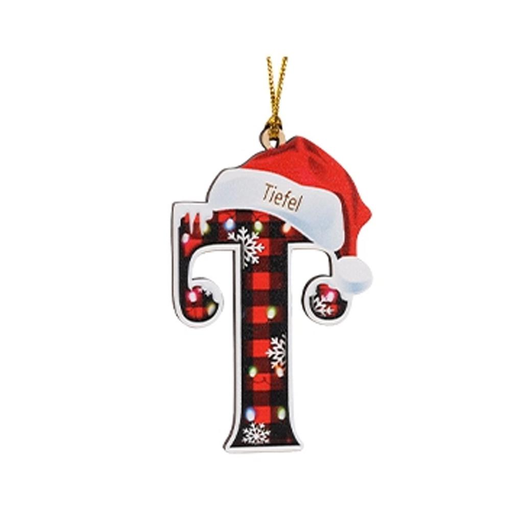 2D Vánoční Dekorační Přívěsek Vánoční Stromek Štítek Tématická Párty Řemesla Ozdoba