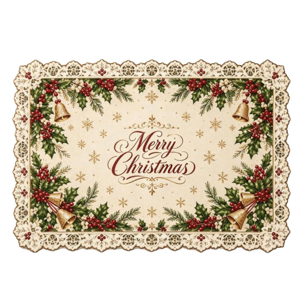 Snowman Elk Xmas Table Mat Coaster Square Dining Mat Christmas Table Placemat Winter Season