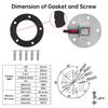 AD 100mm ~ 500mm Fuel Level Sensor For Car Boat Motorcycle 0~190Ohm Fuel Level Gauge Fuel Sending Unit Fuel Sensor In The Tank