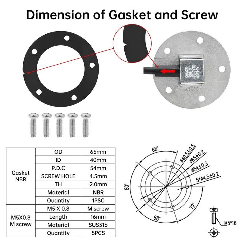 AD 100mm ~ 500mm Fuel Level Sensor For Car Boat Motorcycle 0~190Ohm Fuel Level Gauge Fuel Sending Unit Fuel Sensor In The Tank