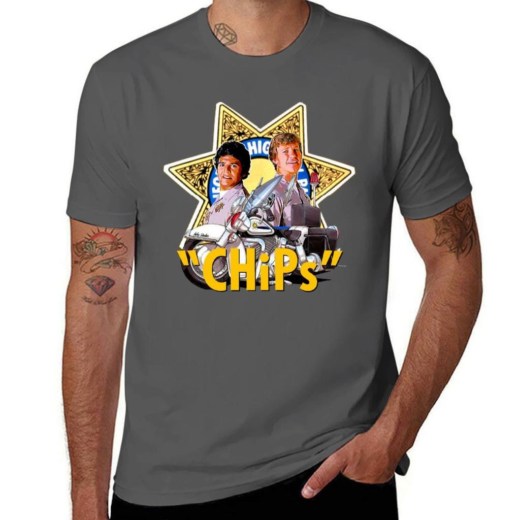 Tv Series Chips Tshirt Large Size Breathable Tee Tshirt