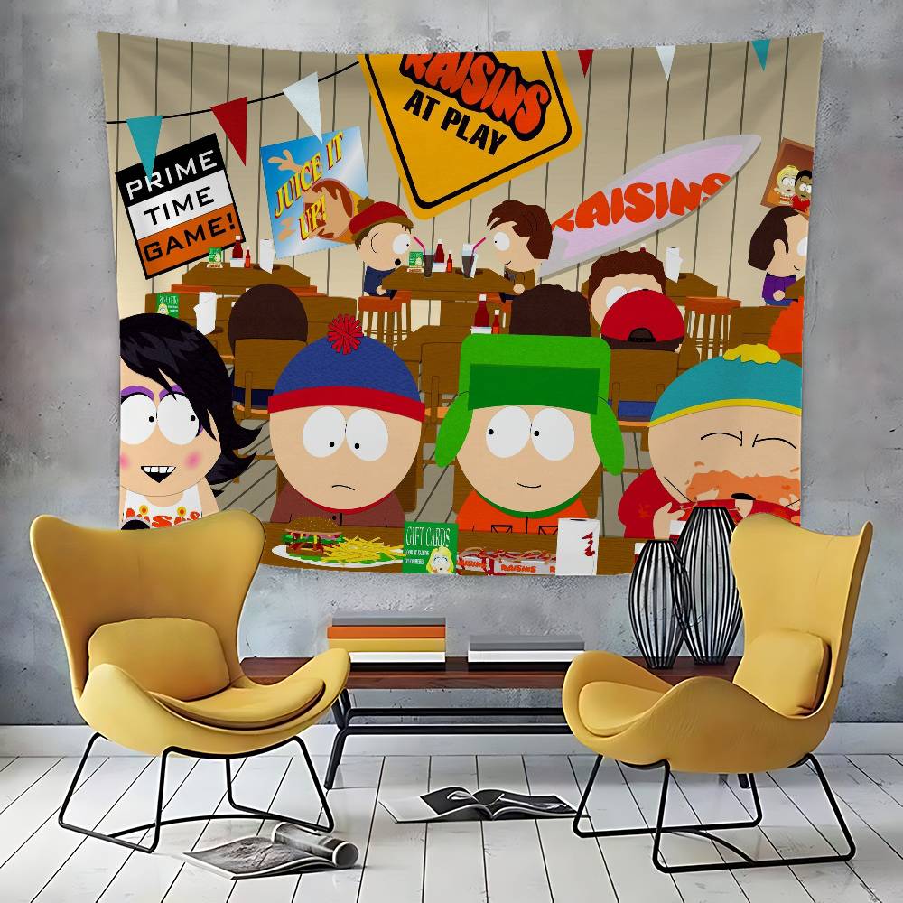 SSouth Cartoon PPark Tapestry Customizable Tapestries Of Various Styleswall Hangings Celebrity Photo Printingwall Hangings