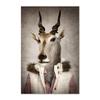 Human Body Animal Head Abstract Wall Art Print Giraffe Bear Lion Canvas Painting Nordic Poster Decor Pictures For Living Room No Frame