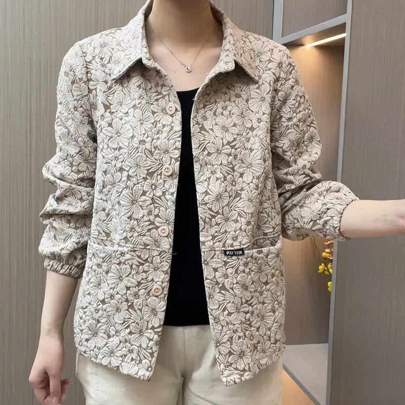 Elegant Casual Short Jacket For Women Spring Autumn Fashion Versatile Petite Coat