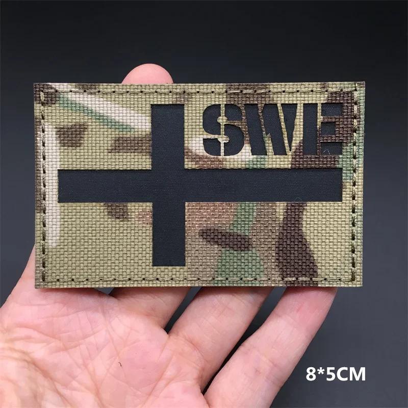 3D Multicam Nationalflaggen Aufnäher Ir Reflektierende Aufnäher Auf Kleidung Taktische Abzeichen Klettverschluss Lasergeschnittene Zubehörteile Diy Zubehör