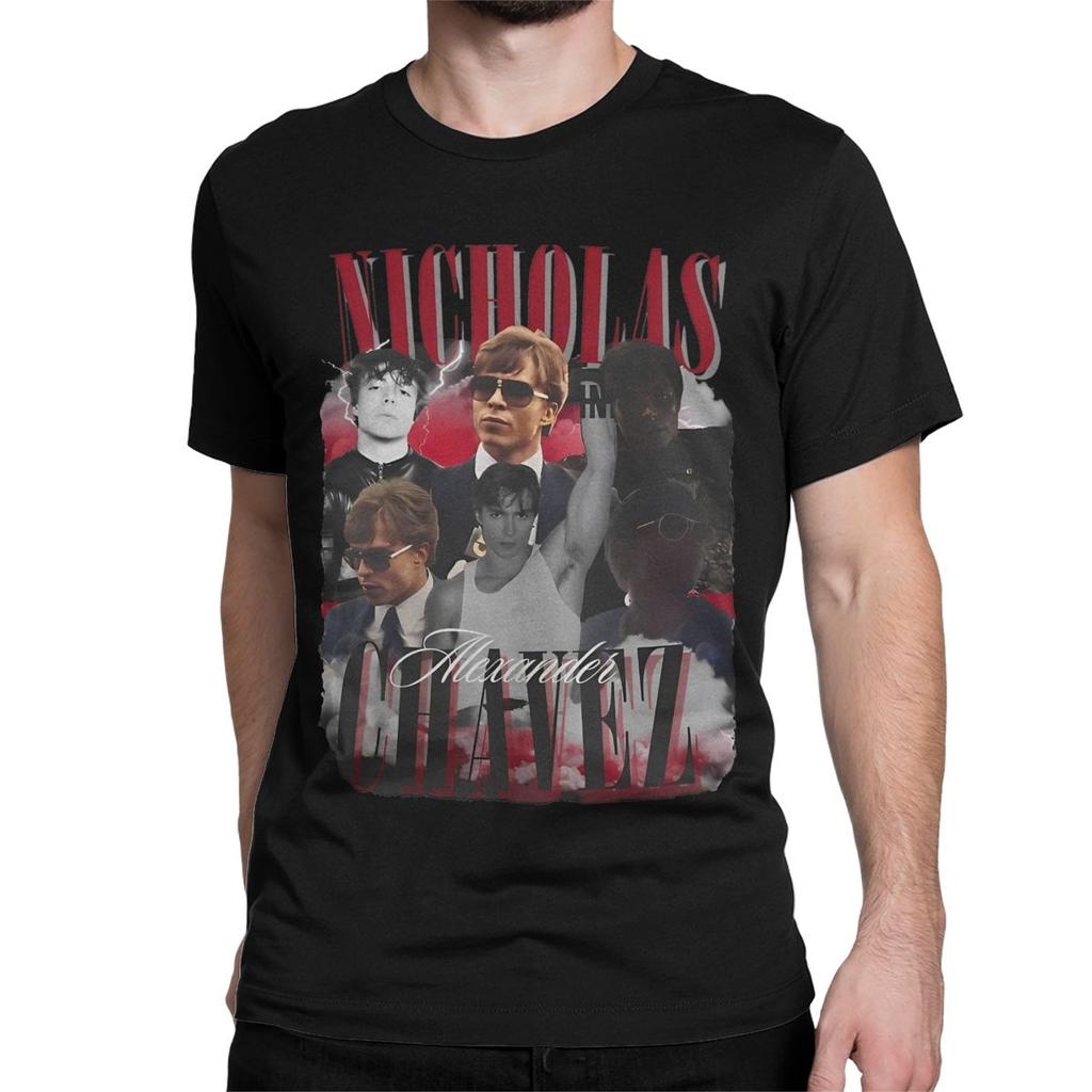 Men Women Nicholas Alexander Chavez Menendez T Shirts Cotton Tops Funny Short Sleeve O Neck Tees Summer Cool T-Shirts Streetwear
