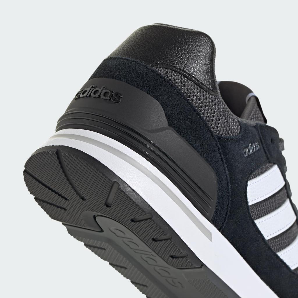 Adidas Run 80s NLG92 Core Six Size Cm Sneakers, Black/Footwear White/Grey (ID1260), 24.5