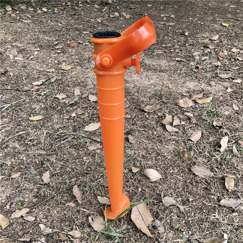 Outdoor Umbrella Ground Stake Base Heavy Duty Plastic Spiral Ground Anchor for Beach Patio Garden Use with Handle for Easy Installation