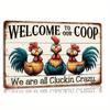 Handcrafted Farmhouses Theme Tin Sign Wall Decors Countrysides Animal Art Iron Painting Hanging Plaque for Garden