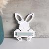 Bunnies Shape Resin Pendant Molds with Hole Epoxy Resin Silicone Molds for Making Keychain Pendant Chocolate Baking