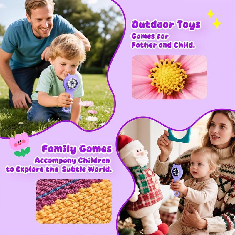 Handheld Digital Microscope 500X USB Supports 64GB Memory Insect Coin Magnifier Portable Microscopes Children Educational Toy