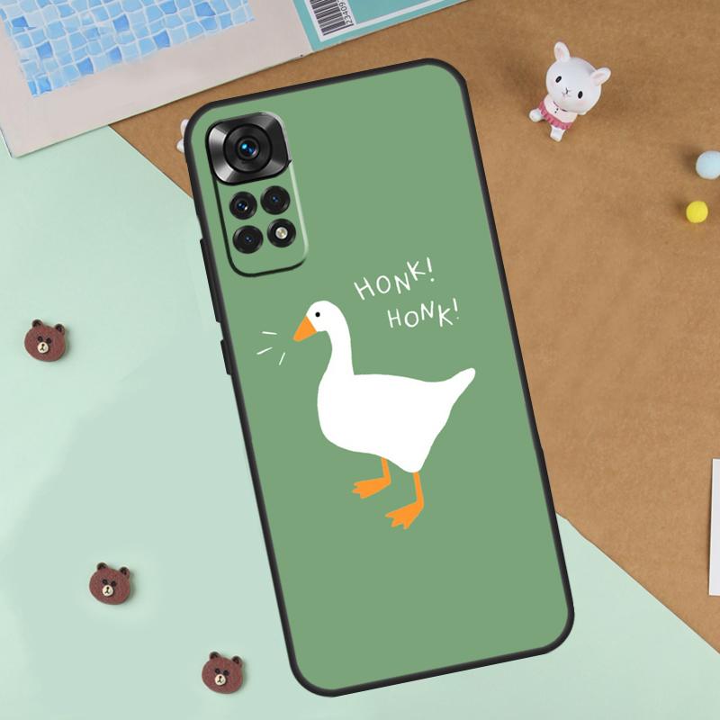 Süße Cartoon-Enten-Hülle Für Xiaomi Redmi 14C 10C 12C 13C Hülle Für Redmi Note 13 Pro 14 9 10 11 12 10S 11S 12S