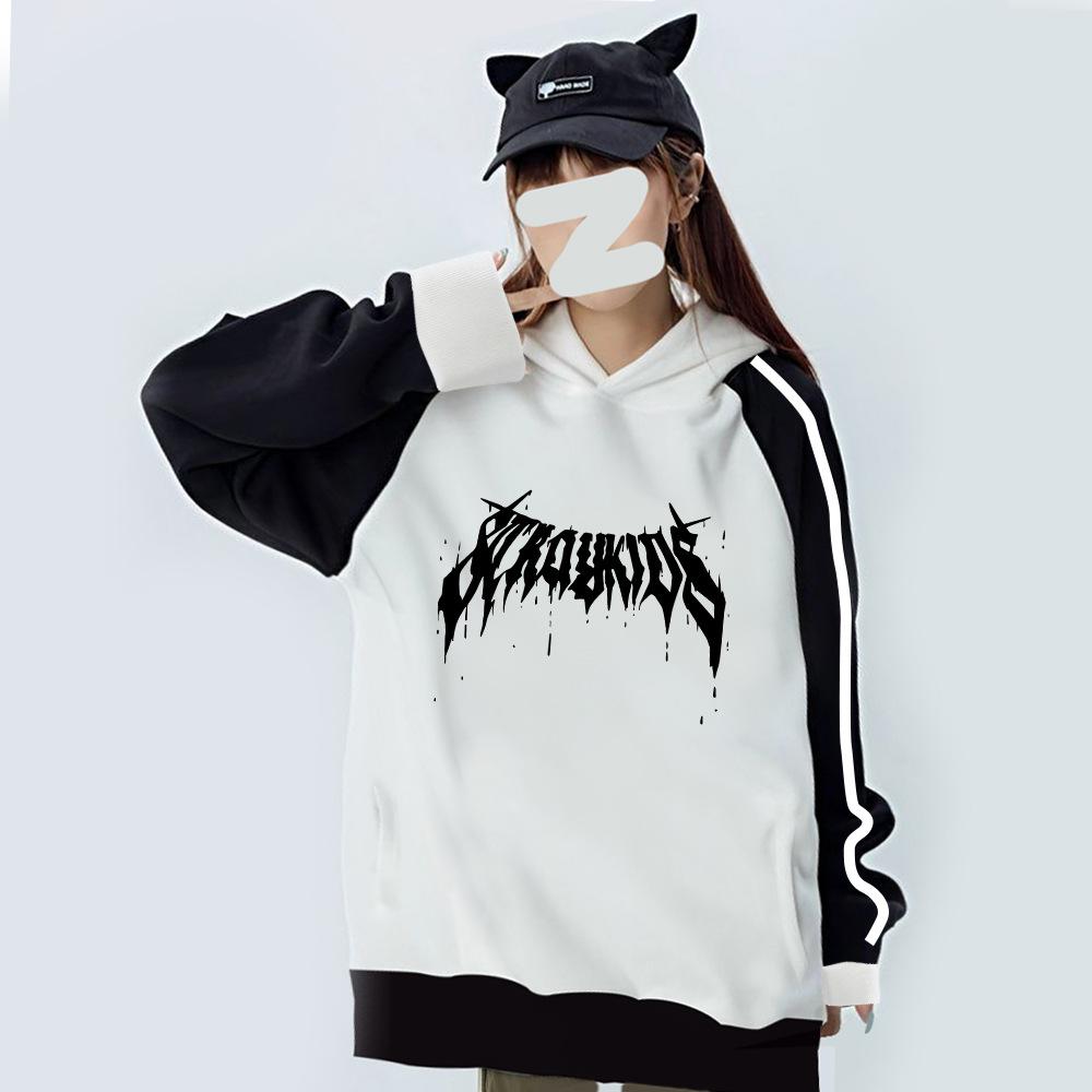 Stray Kids Capuchon: Unisex K-Pop Oversized Sweatshirt met Grafische Print, Casual Streetwear Pullover voor Fans