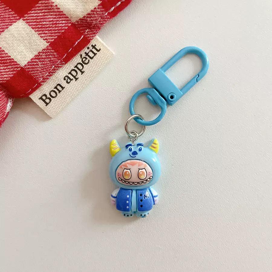 Cute Cartoon Costume Change Keychain Pendant – Bag and Backpack Ornament, Car Keychain, Couple Gift