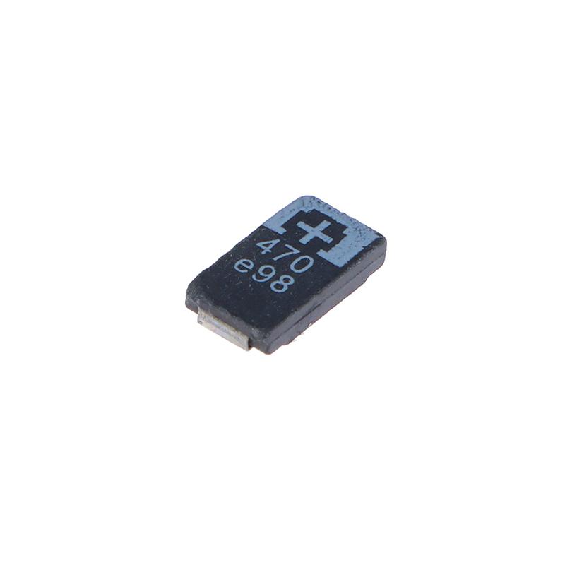 5 Pcs 2R5Tpe470M9 470 2.5V 470Uf Smd Tantalum Capacitor