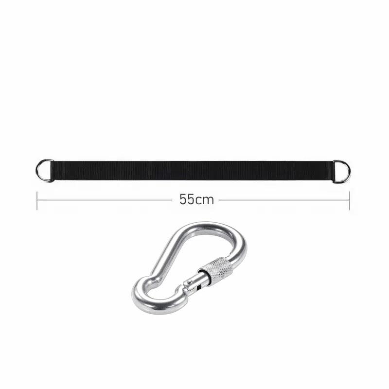 Outdoor Tree Swing Straps 200kg Heavy Duty Hook Ring Hanging Belt Connecting Belt for Hammock Punching Bag Swing Horizontal Bar