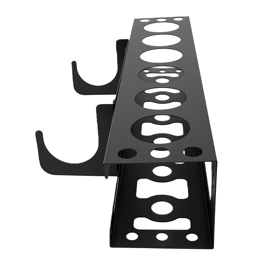 Metal Tubes Organizer Holder Wall Mounted Prebored Hole Rust Proof Silicone Sealant Gun Rack For Garage Workshop 6 Slots
