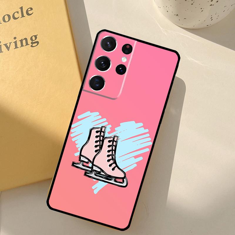Ice Skating Phone Case For Samsung Galaxy S25 Ultra S20 S21 S22 S23 S24 Plus S9 S10 S25 FE Cover Shell