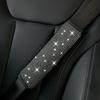 2PCS Car Diamond Shoulder Cover, Safety Belt Cover, Car Interior, Car Use, Sparkling Diamond Water Diamond Belt