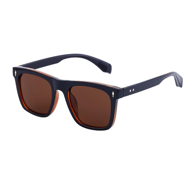 JYL TS Men's Retro Square - Outdoor UV-Protective Trendy Sunglasses ZS-98134