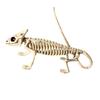 Halloween Decoration Mini Skeleton Bone Statues Poseable Rat Dog Spider Cat Owl Skeleton Figurine for Haunted House Party Decor