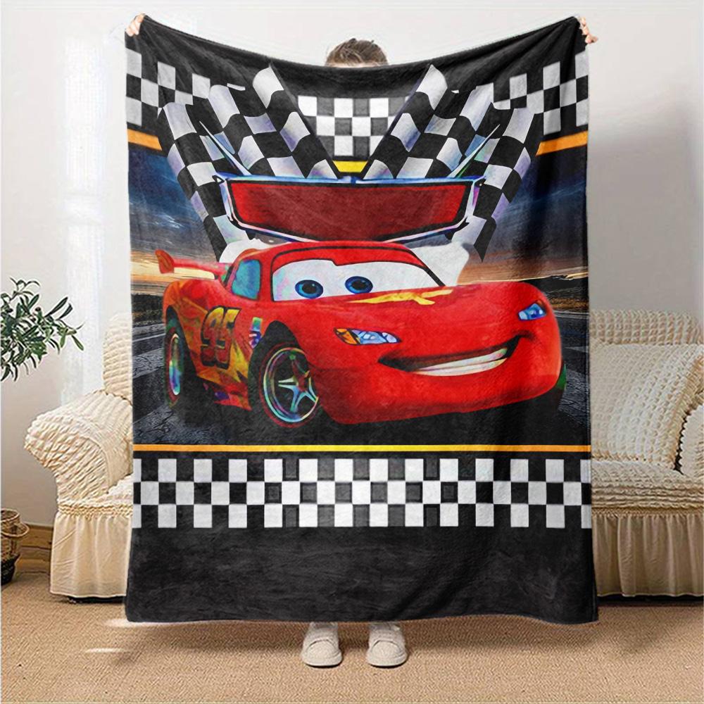 Cars Adventure Flannel Blanket Super Soft Warm Cozy Blanket For Sofa Bed Office Travel Allseason Home Decor Gift