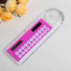 Regla solar Regla de 10 cm Mini calculadora digital 2 en 1 Papelería para niños Regalos de oficina escolar