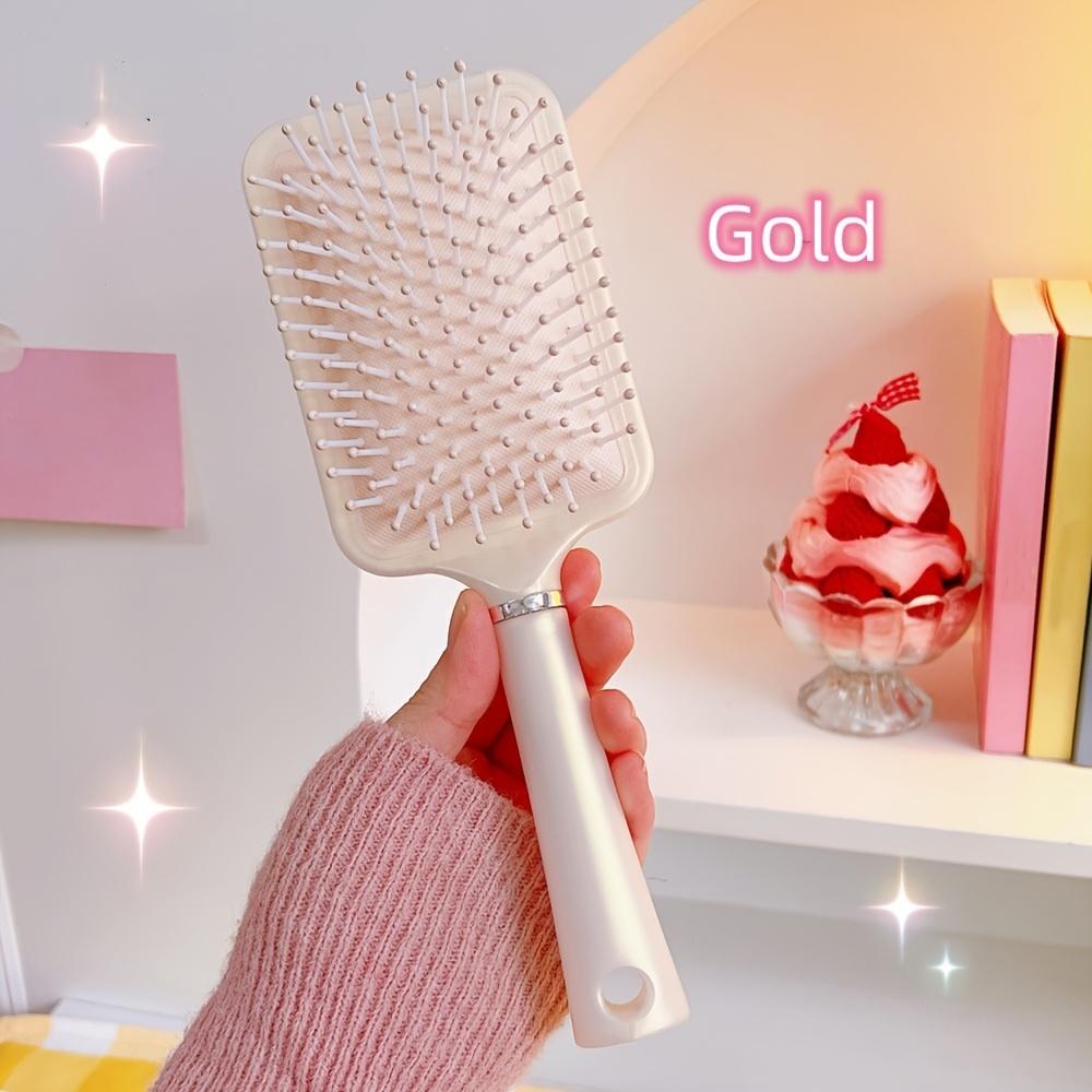 Meerjungfrauen-inspirierter Luftkissenkamm für Frauen - Antistatische, entwirrende & Styling-Bürste für langes, lockiges Haar - Nylon-/Kunststoffborsten mit ABS-Griff