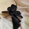 1Pcs New Chinese Style Hand Woven Knot Tassel Clip Elegant Dignified Cheongsam Hanfu Braided Updo Hair Accessories