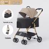 Lightweight Foldable Pet Stroller for Small Dogs & Cats