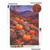 5D Diamond Painting Kit Autumn Pumpkin Harvest Full Drill Canvas Art DIY Rhinestone Craft for Modern Wall Decor