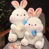 35cm Bottle Rabbit Plush Toy Handmade Doll Cartoon Anime Cute Pillow Cushion Thanksgiving Children's Birthday Gift Doll
