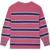 Fila X Études 2023 Autumn New Woven Sweater Fashion Loose Striped Sweater Unisex Sweater Bright-Pink F11U346401FPK