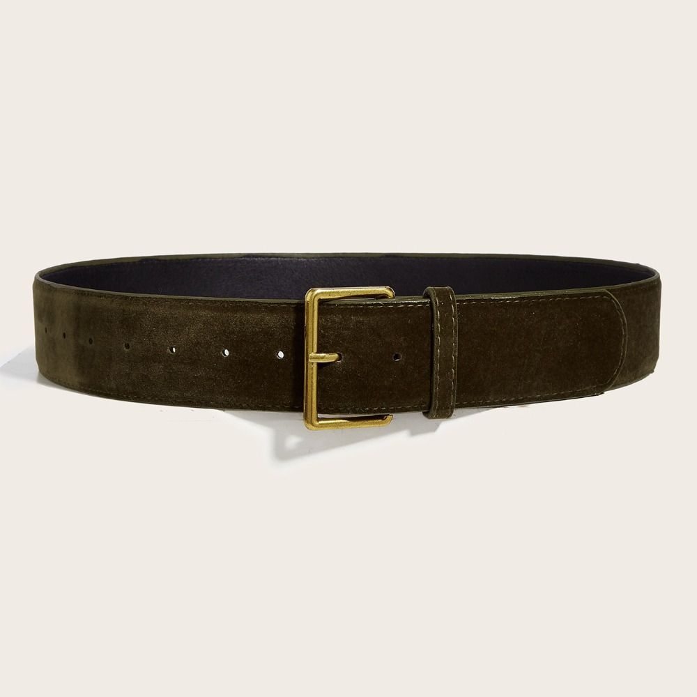 Luxe Design Gesp Tailleband Trendy Zakelijke Tailleband Suède Leer Brede Riem Cadeaus