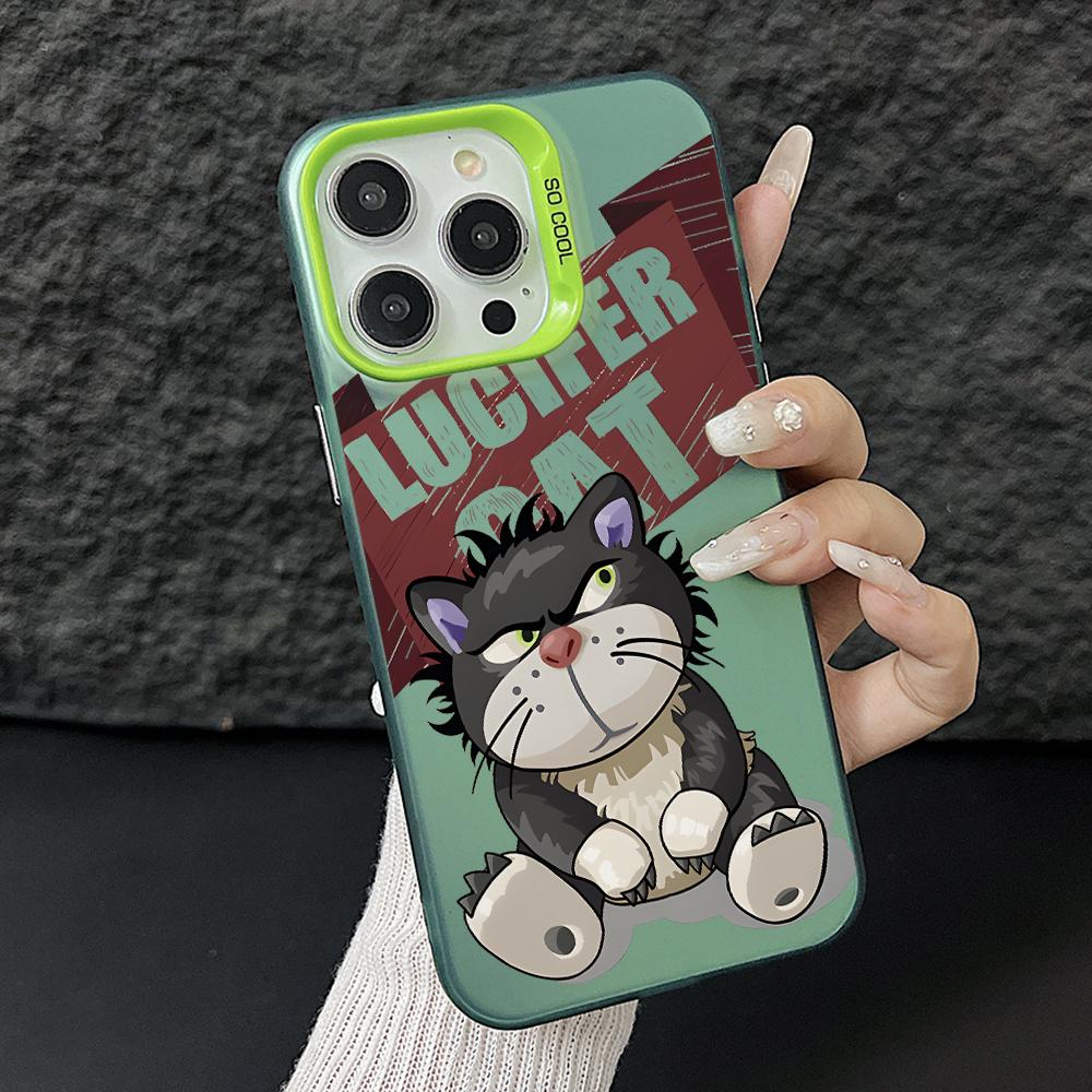 

Funny Lucifers Cat Phone Case for Xiaomi Redmi 15C 14C 13C 12C 10 Note 15 14 13 12 Pro Plus 4G 5G Silver Hard Cover Redmi Note 13 5G