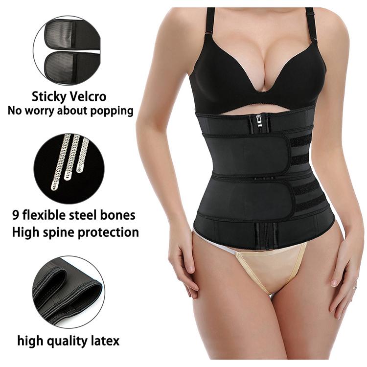 Marchio Privato Logo Lattice Doppia Cintura Gilet Cincher s Trainer Vita Corsetto Modellante Cerniera Gancio Taglie Forti Fascia di Compressione