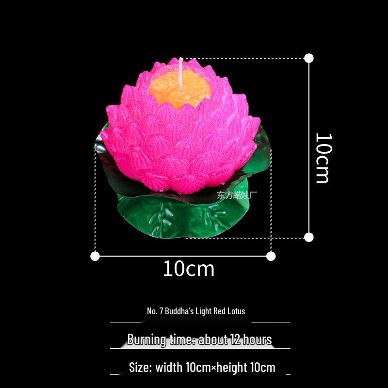 

Golden Red Five-Layer Metal Lotus Candle Lamp