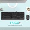 A4TECH Feishidai FS1010 Wired Silent Keyboard & Mouse Set