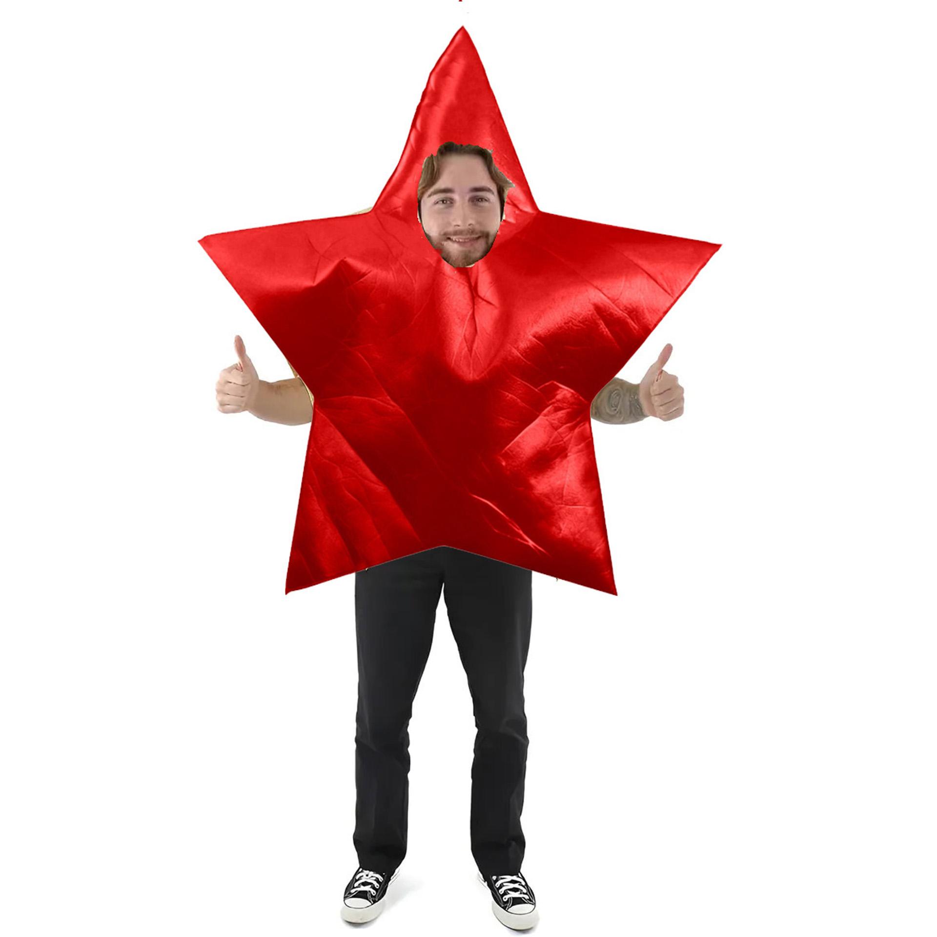 

Костюм Красная Звезда для Косплея, Взрослый 150-190cm красный