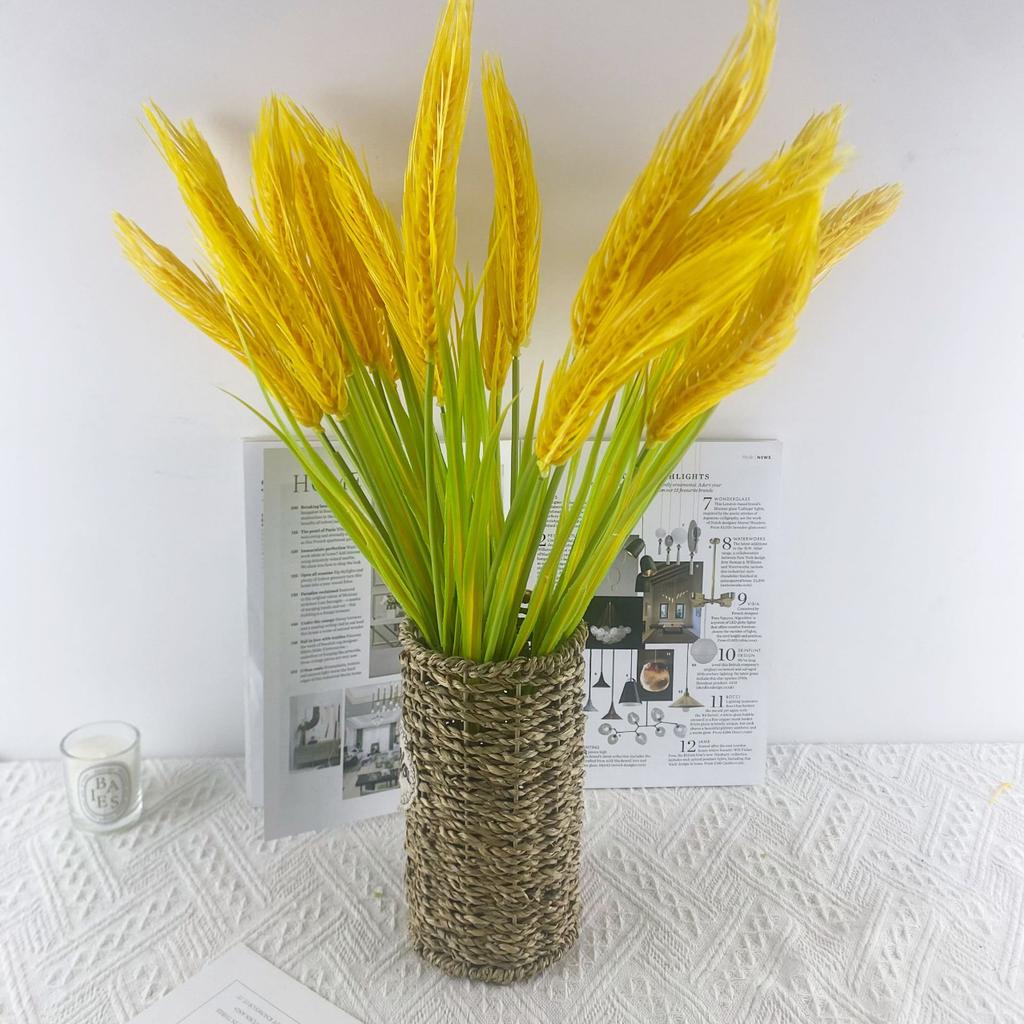 10pcs Artificial Plants: 5 Barley Ears, Rice Paddies, Pastoral Crops, Home Decoration Furnishings