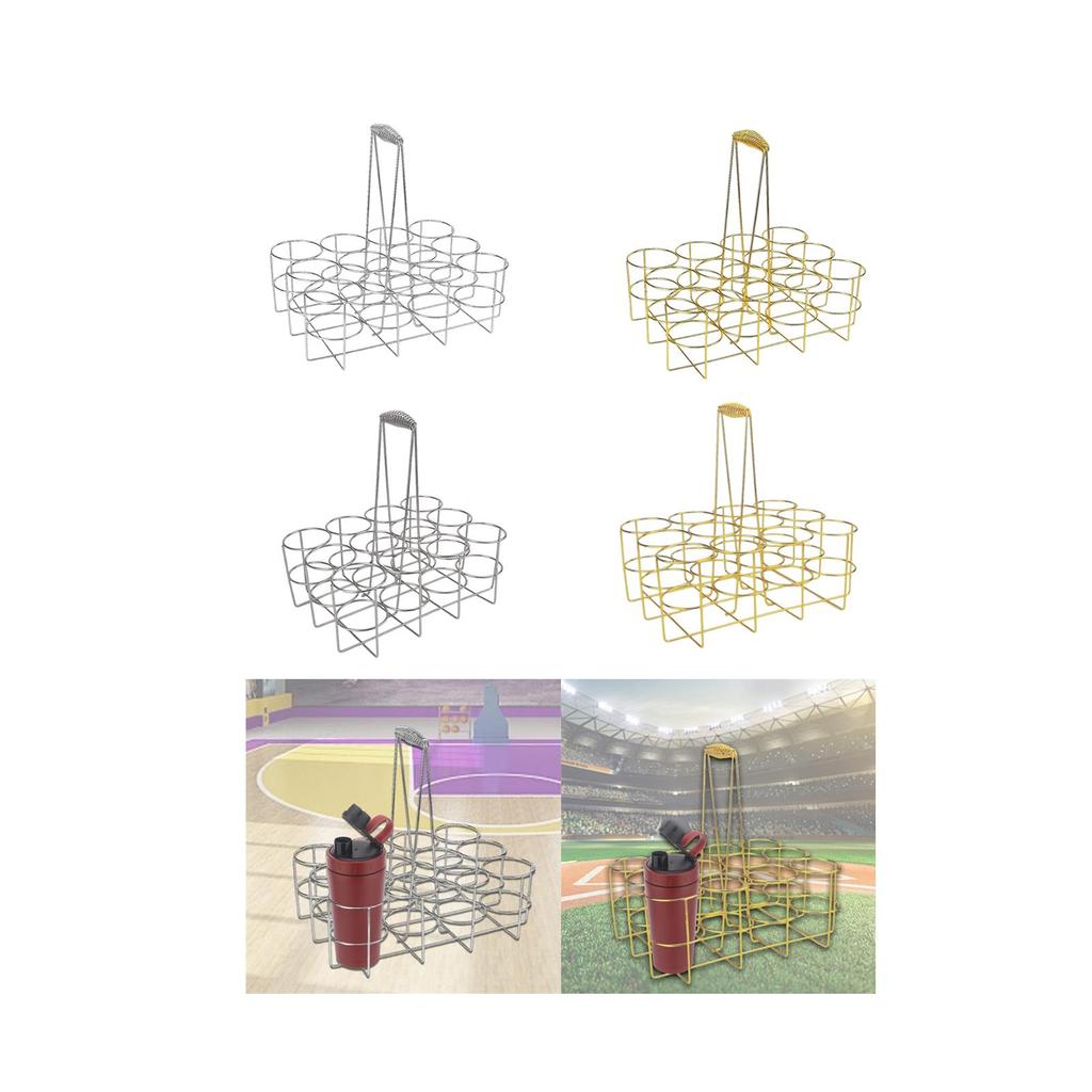 Bottle Carrier Beer Carrier,Holds Up To 12 Bottles Storage Orgnizer Water Rack Stand