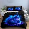 Galaxy Animal Decor Set Soft Comfortable Duvet Cover Bedding Set Included 1*Duvet Cover & 2*Pillowcases, Gift