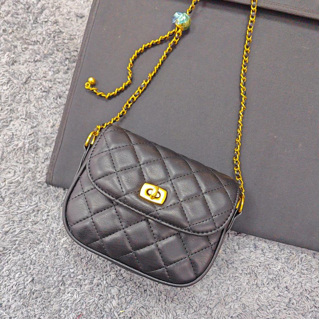 Premium Texture Rhombus Chain Small Bag Women'S Tide Versatile Single Shoulder Crossbody Fashion Small Square Bag