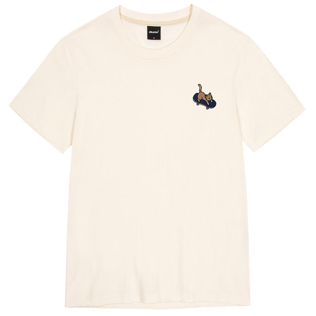 OKSTAR Boardnyang Embroidered Short Sleeve T-Shirt (Type C)