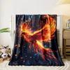 Fiery Phoenix Blanket for all seasons blanket lunch break throw gift
