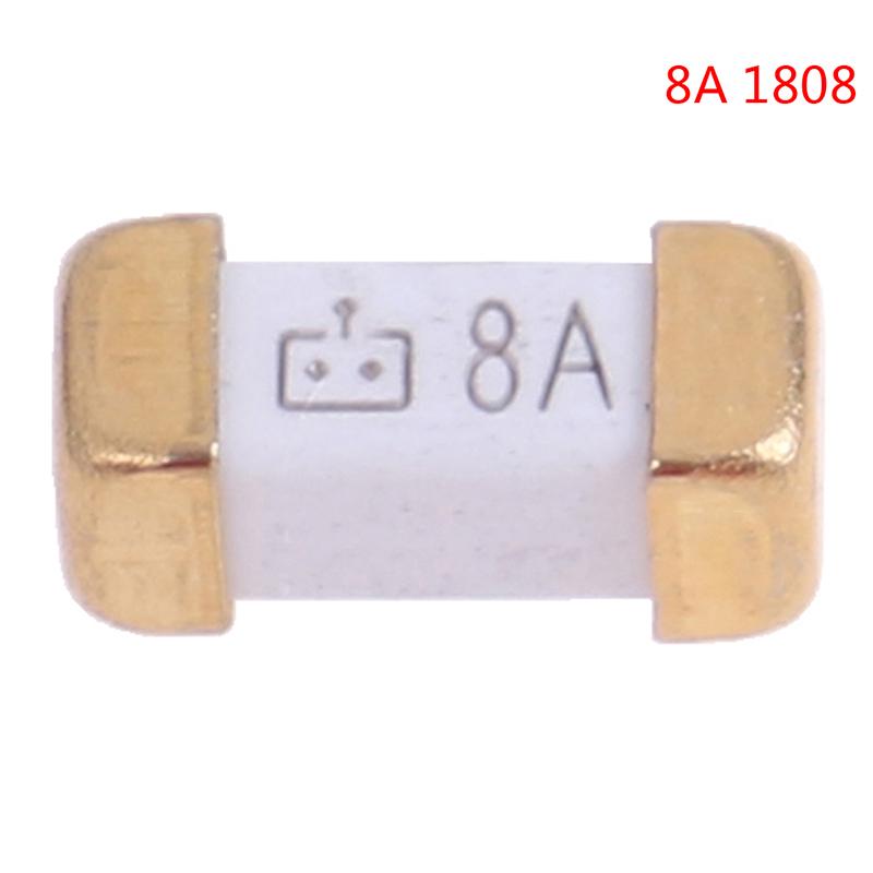 10 STK Bærbar 1808 125v 0451 SMD Fast Blow Ultra-raske sikringer 1a til 10A universell gullfot