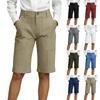 Pantaloncini estivi casual alla moda, larghi e comodi, al ginocchio, a vita alta con elastico e tasche