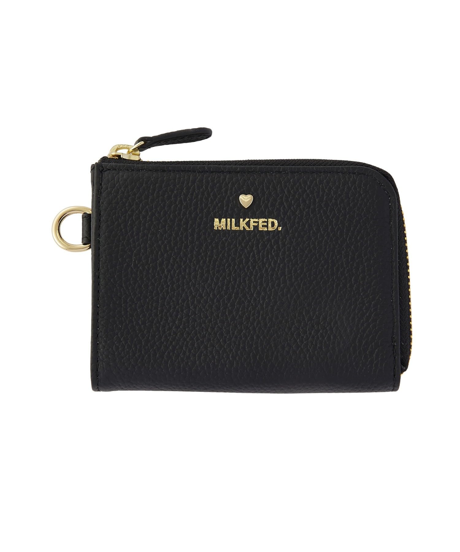 

wallet L SHAPED LEATHER WALLET BLACK [Milkfed] Tri-fold