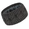 Women's Winter Cable Knit Headband with Velvet, Warm Wide Ear Protection for Sports